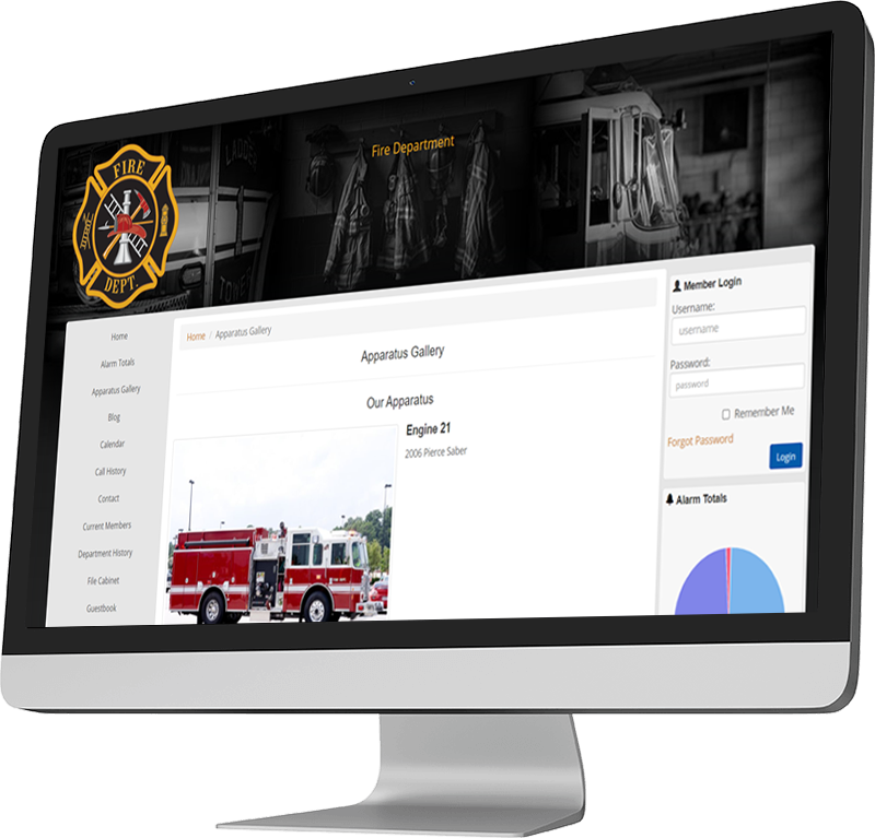 Websites for fire departments example