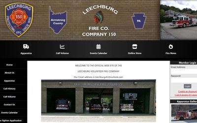 New Website Launch: Leechburg Fire Company (Company 150)